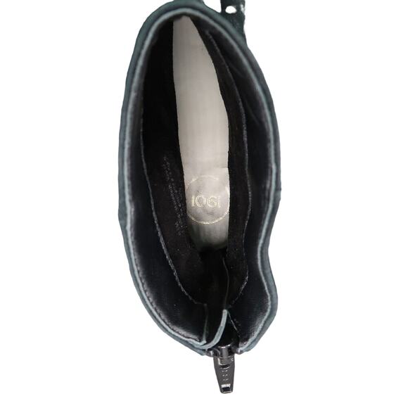 1901 Shoes Womens 6.5 Booties Block Heel Patent Cap Toe Leather Whitaker Classic - Picture 8 of 16